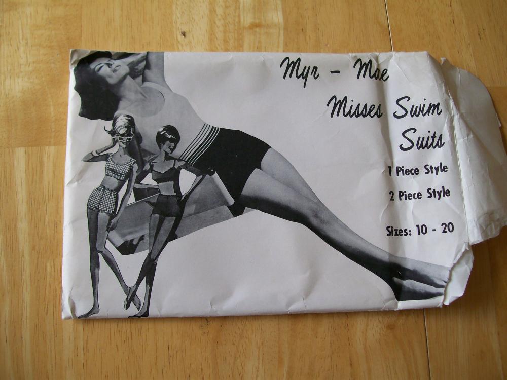 Vintage 1960's Myr -mae Swim Suit Pattern